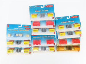 LOT of 12 HO Scale Life-Like Scene Master Flat Car Load Packs - Sealed