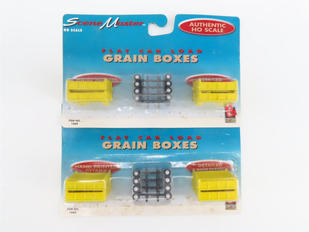 LOT of 12 HO Scale Life-Like Scene Master Flat Car Load Packs - Sealed