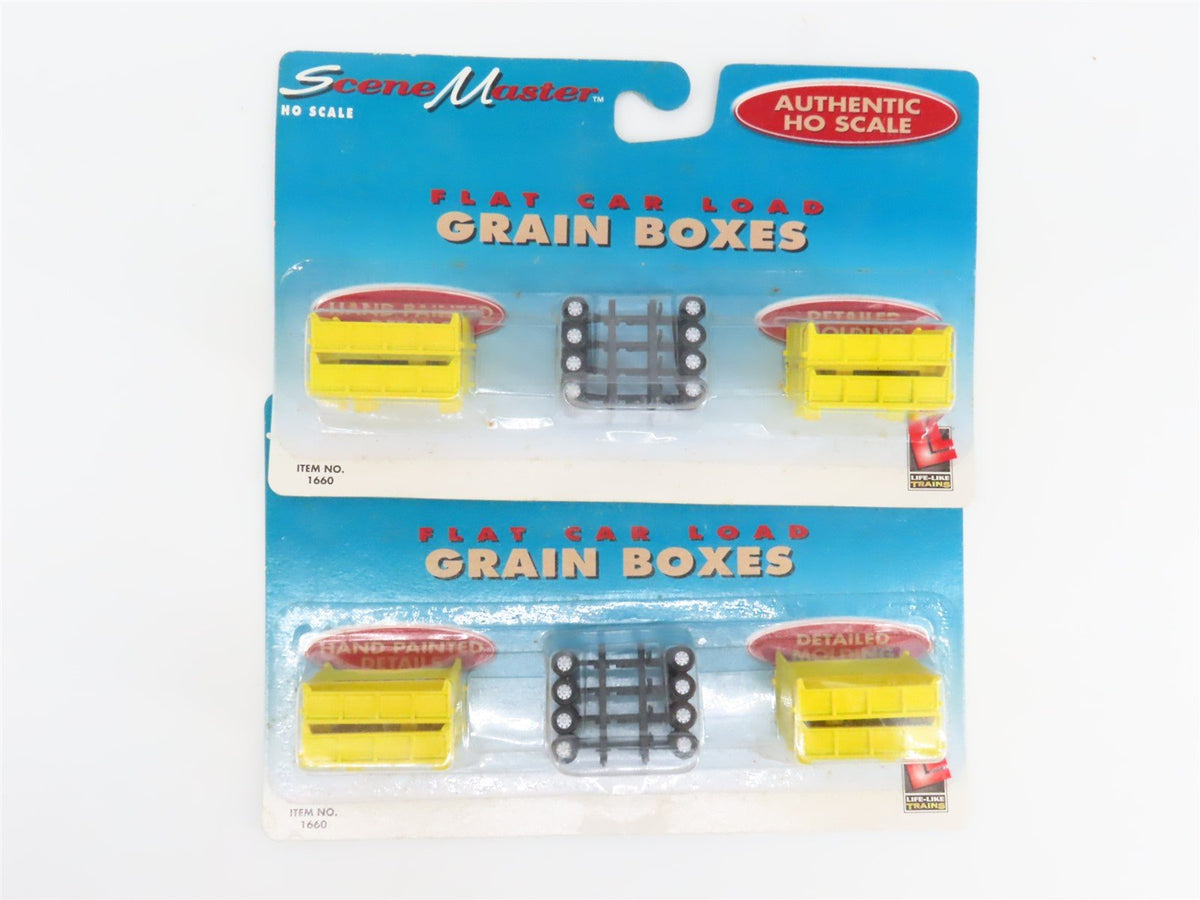 LOT of 12 HO Scale Life-Like Scene Master Flat Car Load Packs - Sealed
