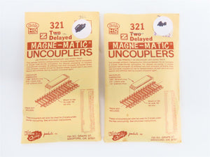 LOT of 7 HO & Z Scale Kadee 321 Two Delayed Magne-Matic Uncouplers - Sealed