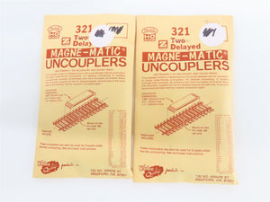 LOT of 7 HO & Z Scale Kadee 321 Two Delayed Magne-Matic Uncouplers - Sealed