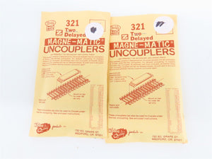 LOT of 7 HO & Z Scale Kadee 321 Two Delayed Magne-Matic Uncouplers - Sealed