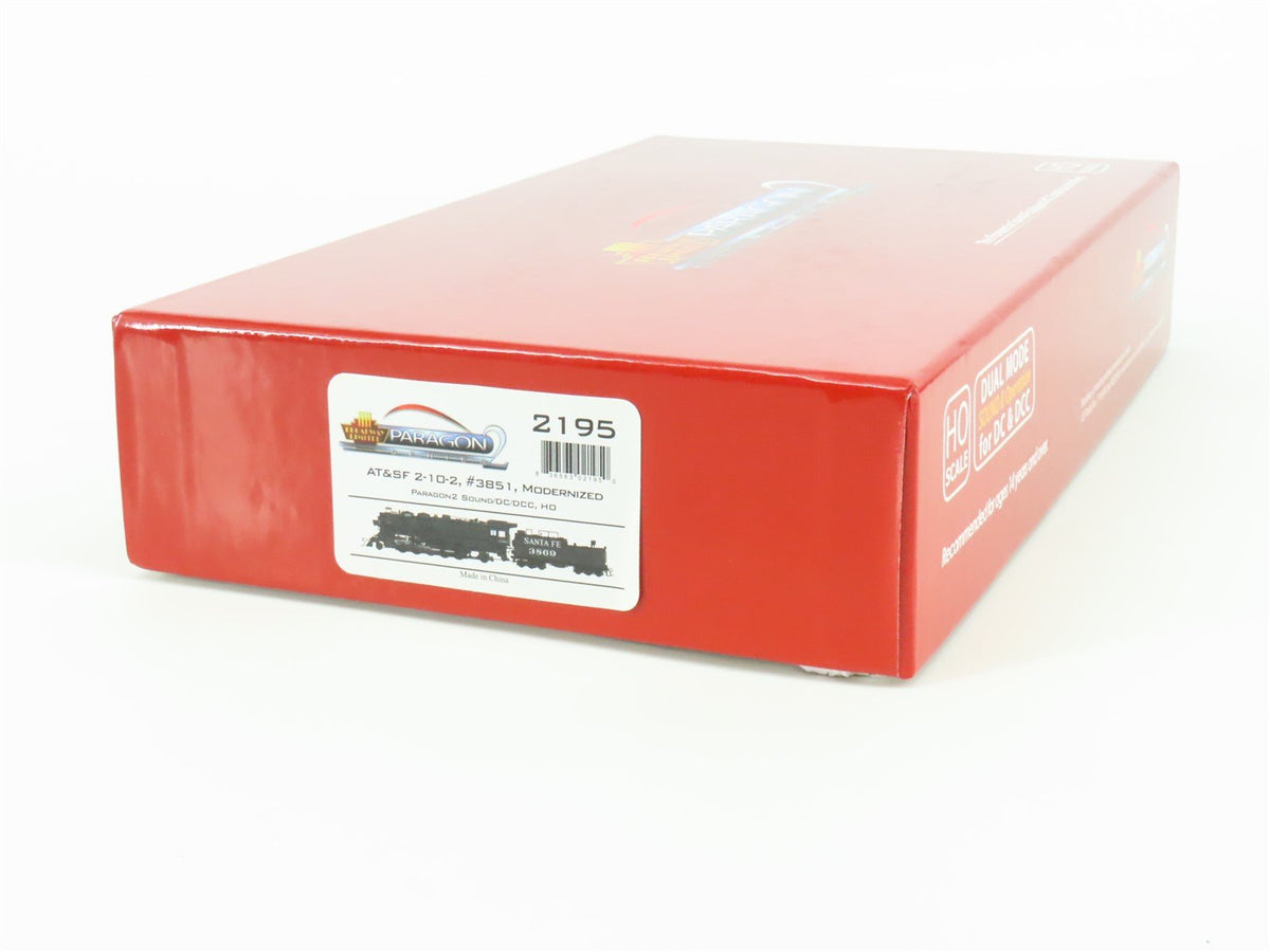 HO Scale Broadway Limited BLI 2195 ATSF Santa Fe 2-10-2 Steam #3821 - Paragon2