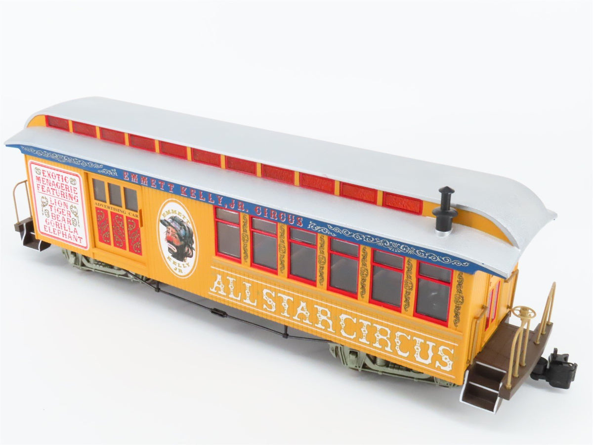 G Scale Bachmann Emmett Kelly, Jr Circus Advertising Combine Passenger