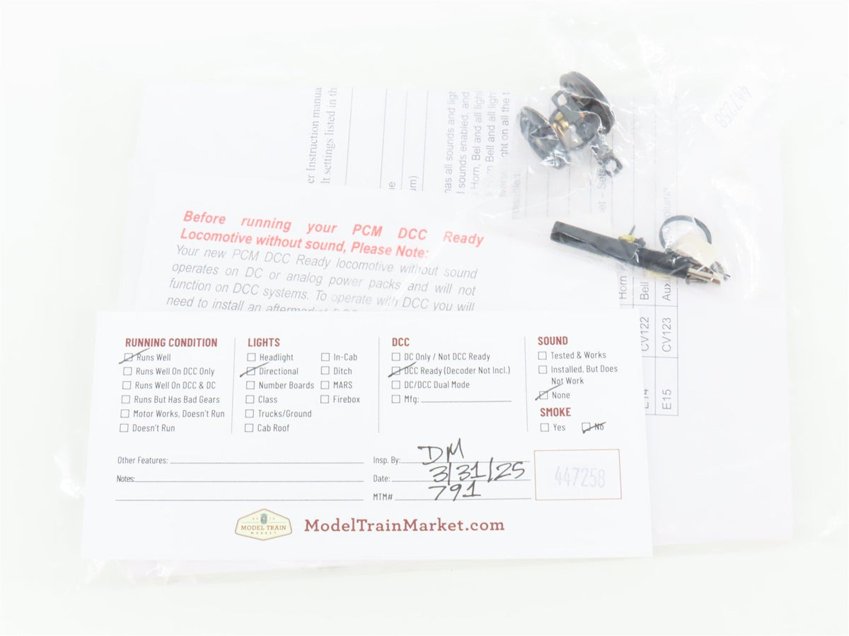HO Precision Craft PCM 593 RDG Reading 4-8-4 T1 Steam #2111 - DCC Ready