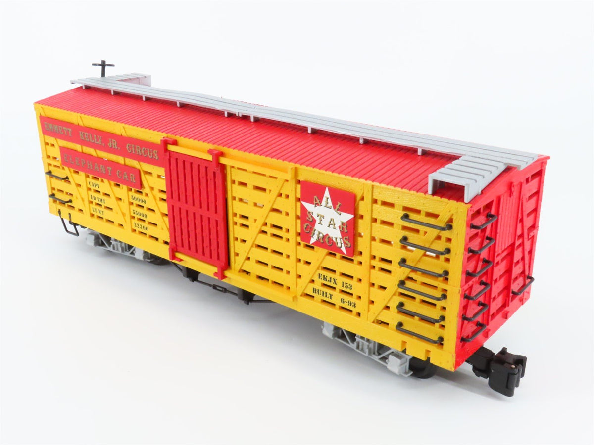 G Scale Bachmann EKJX Emmett Kelly, Jr All Star Circus Elephant Car #153