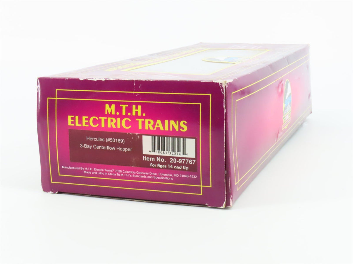 O Gauge 3-Rail MTH 20-97767 HPCX Hercules 3-Bay Centerflow Hopper #50169