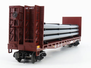 O Gauge 3-Rail MTH 20-98666 NS Norfolk Southern Flat Car #114571 w/ Pipe Load