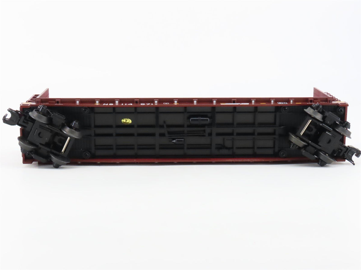 O Gauge 3-Rail MTH 20-98666 NS Norfolk Southern Flat Car #114571 w/ Pipe Load