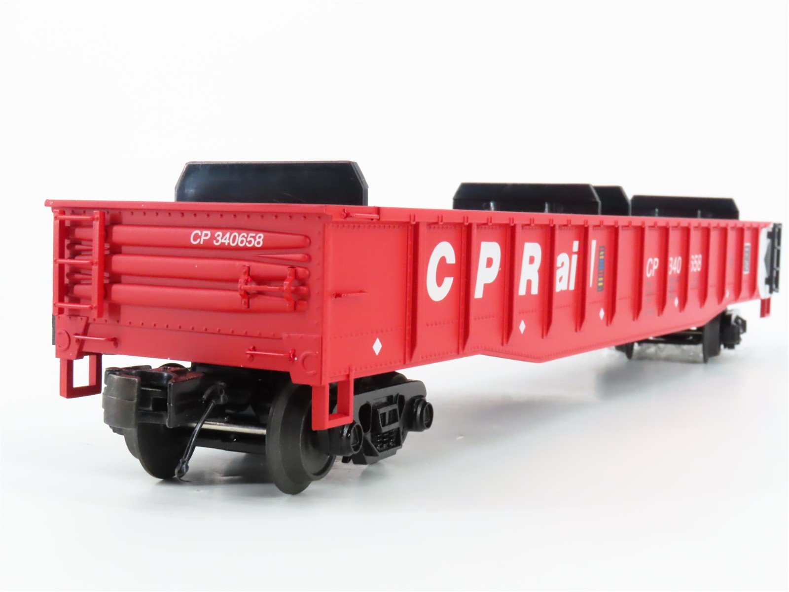 O Gauge 3-Rail MTH 20-98925 CP Rail Gondola #340658 w/ Coil Steel Load