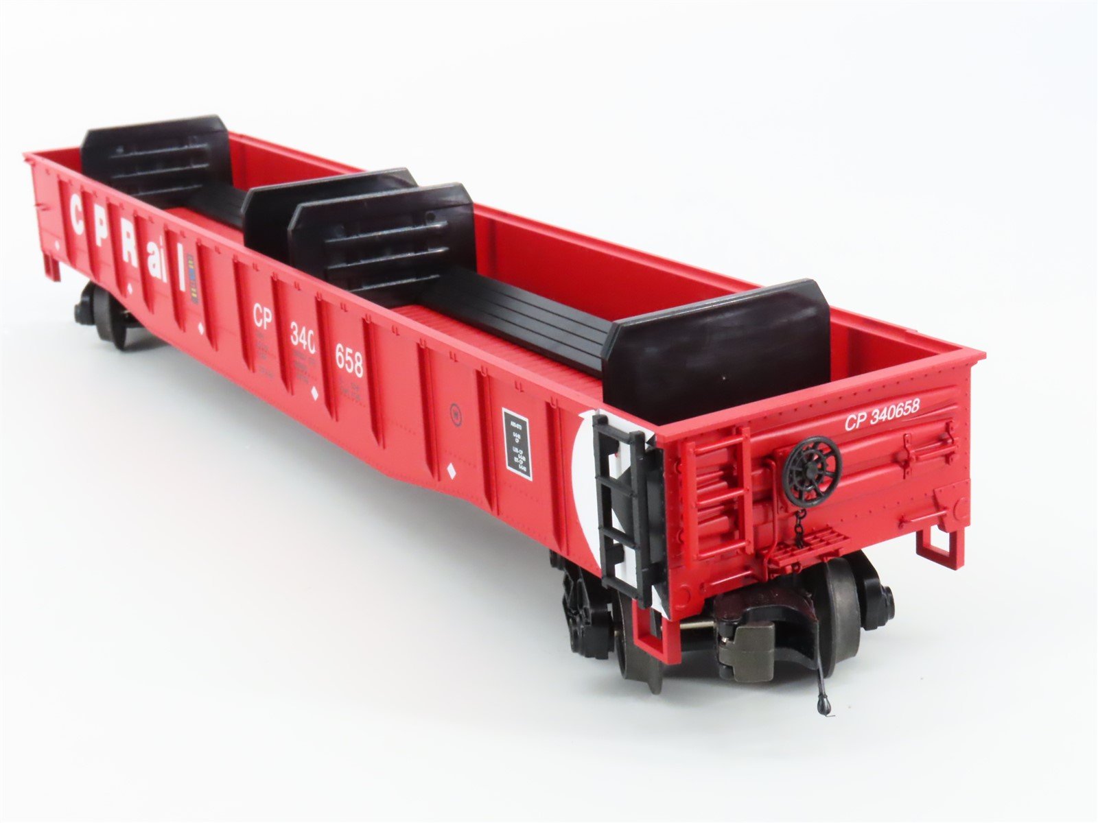 O Gauge 3-Rail MTH 20-98925 CP Rail Gondola #340658 w/ Coil Steel Load