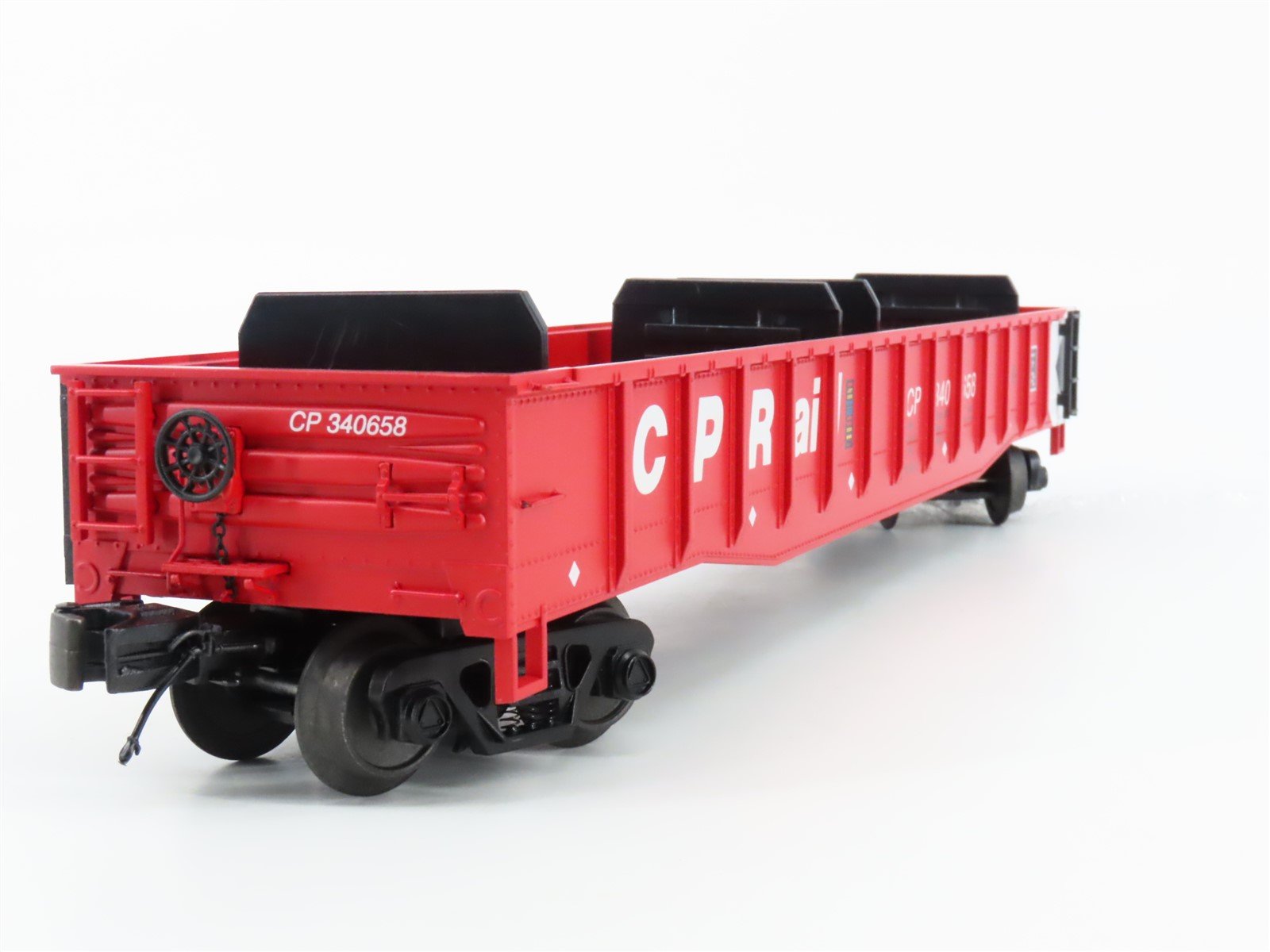 O Gauge 3-Rail MTH 20-98925 CP Rail Gondola #340658 w/ Coil Steel Load