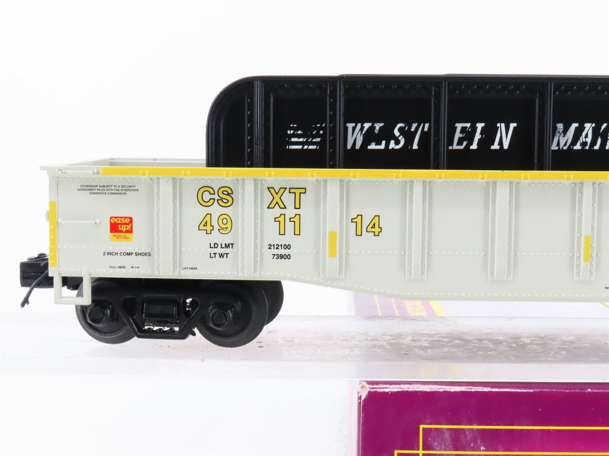 O Gauge 3-Rail MTH 20-95411 CSXT Open Gondola #491114 w/ Bridge Girder