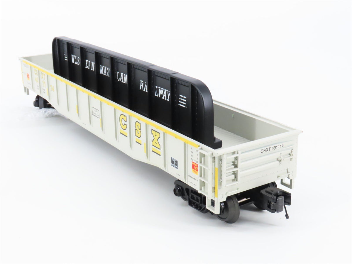 O Gauge 3-Rail MTH 20-95411 CSXT Open Gondola #491114 w/ Bridge Girder
