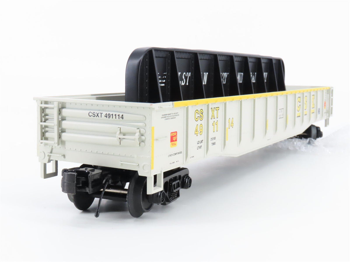 O Gauge 3-Rail MTH 20-95411 CSXT Open Gondola #491114 w/ Bridge Girder