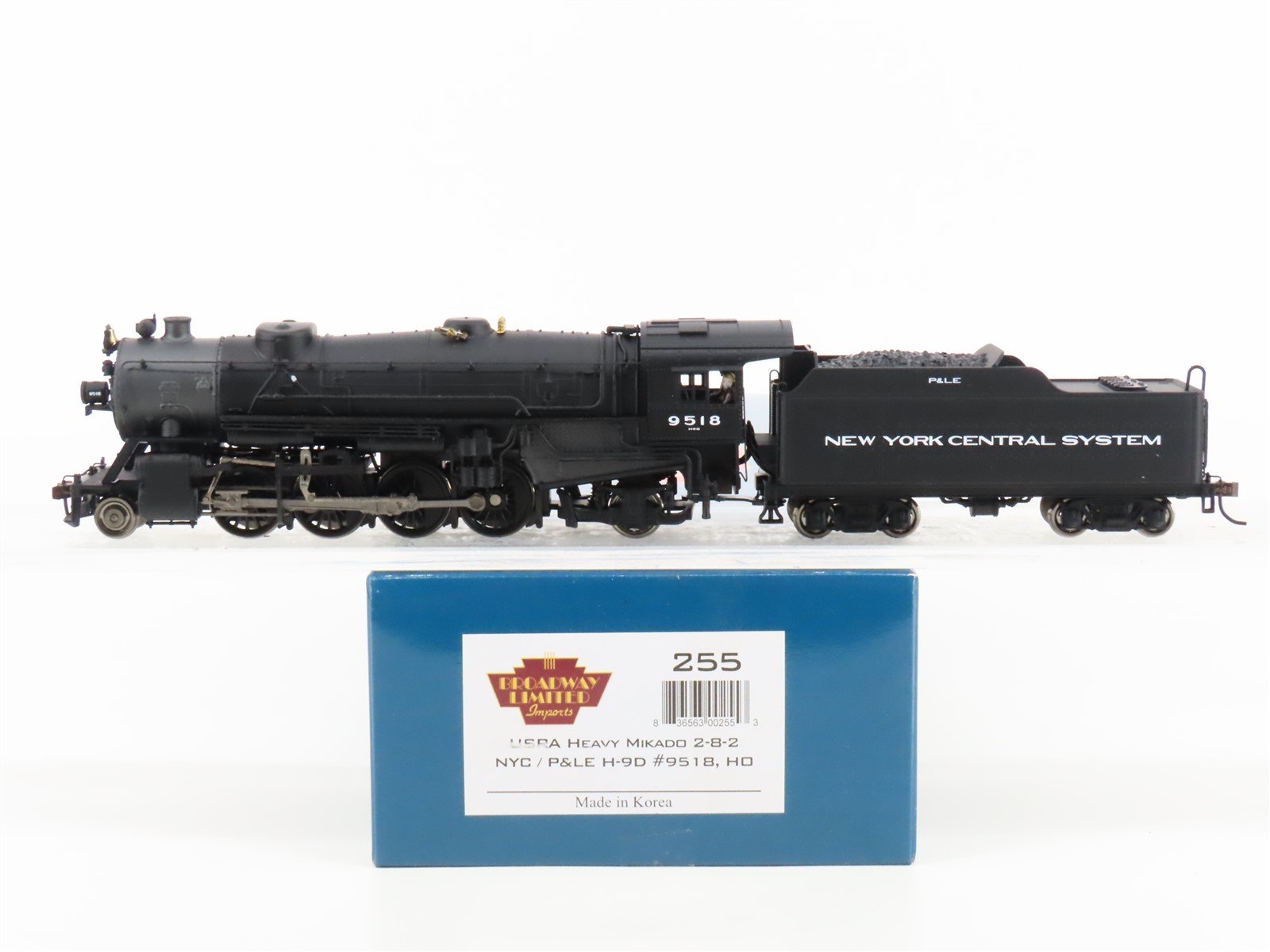 HO Scale Broadway Limited 255 NYC Railway 2-8-2 Steam Loco #9518 w/ DCC & Sound