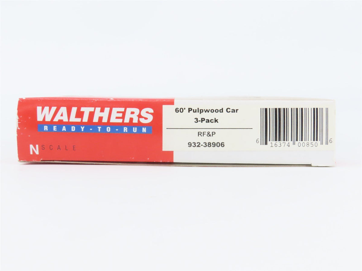 N Walthers 932-38906 RF&amp;P Richmond Fredericksburg Potomac 60&#39; Pulpwood Car 3-Pk.