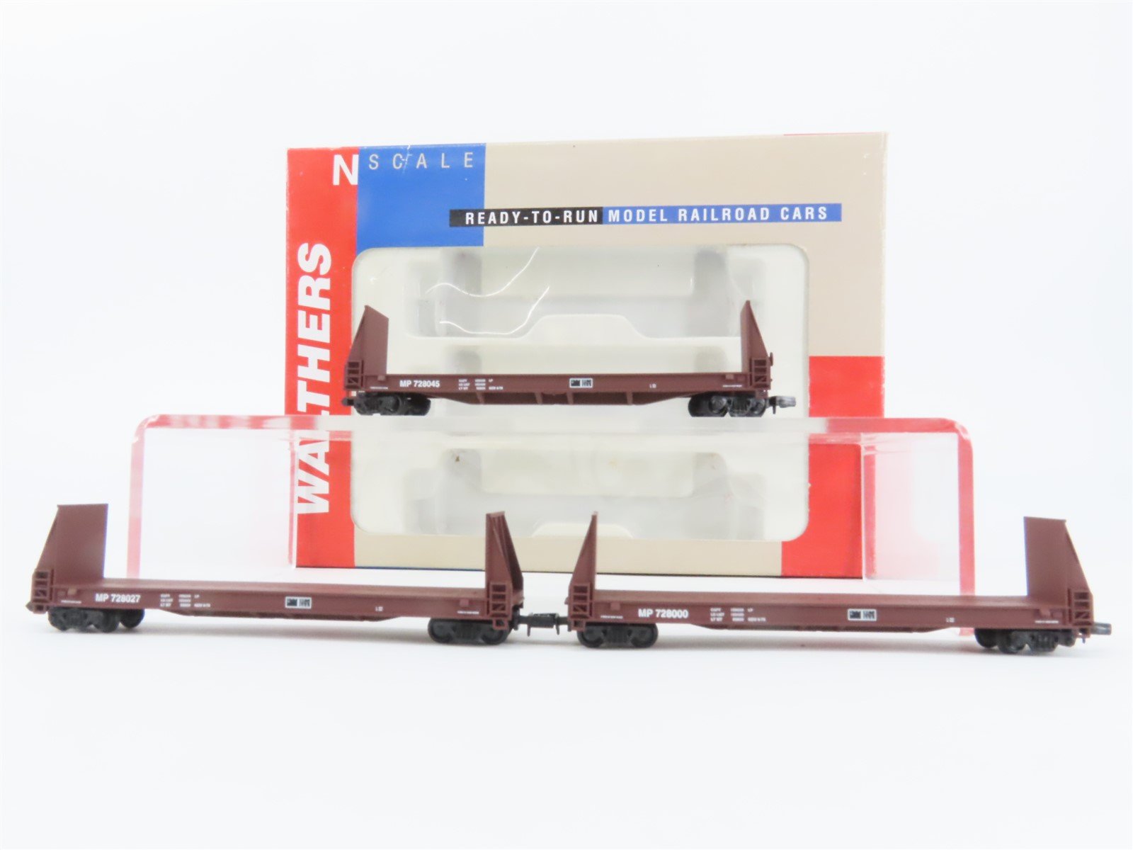 N Scale Walthers 932-38905 MP Missouri Pacific 60' Pulpwood Car 3-Pack
