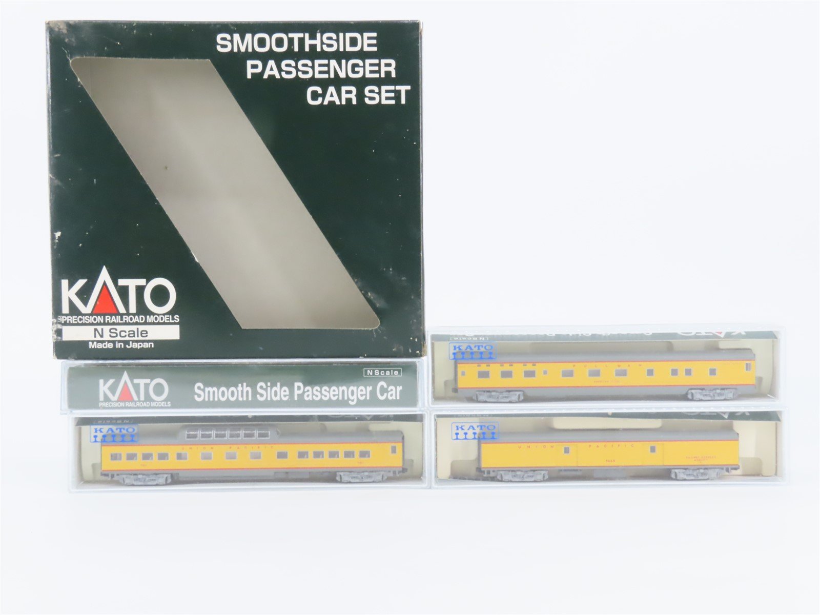 N Scale KATO 106-1102 UP Union Pacific -2 Smoothside Passenger 4-Car Set B