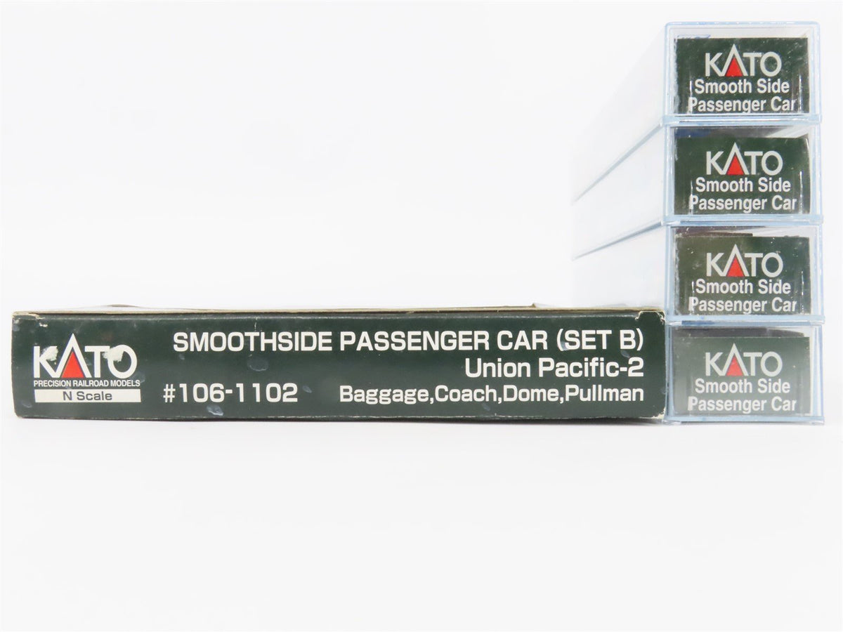 N Scale KATO 106-1102 UP Union Pacific -2 Smoothside Passenger 4-Car Set B