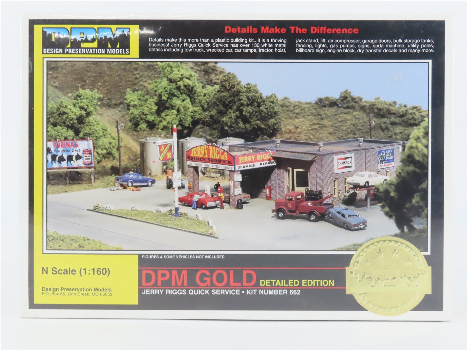N Scale DPM Gold Detailed Edition Kit 662 Jerry Riggs Quick Service - SEALED
