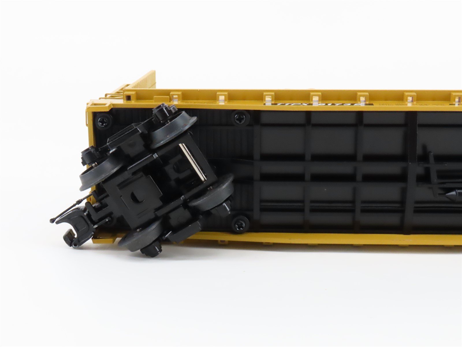 O Gauge 3-Rail MTH 20-98895 TTPX Trailer Train Bulkhead Flat Car #81732 w/ Logs