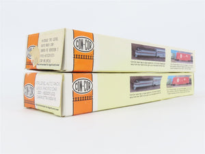 LOT of 2 N Scale Con-Cor ATSF Santa Fe, UP Union Pacific Tri-Level Auto Racks