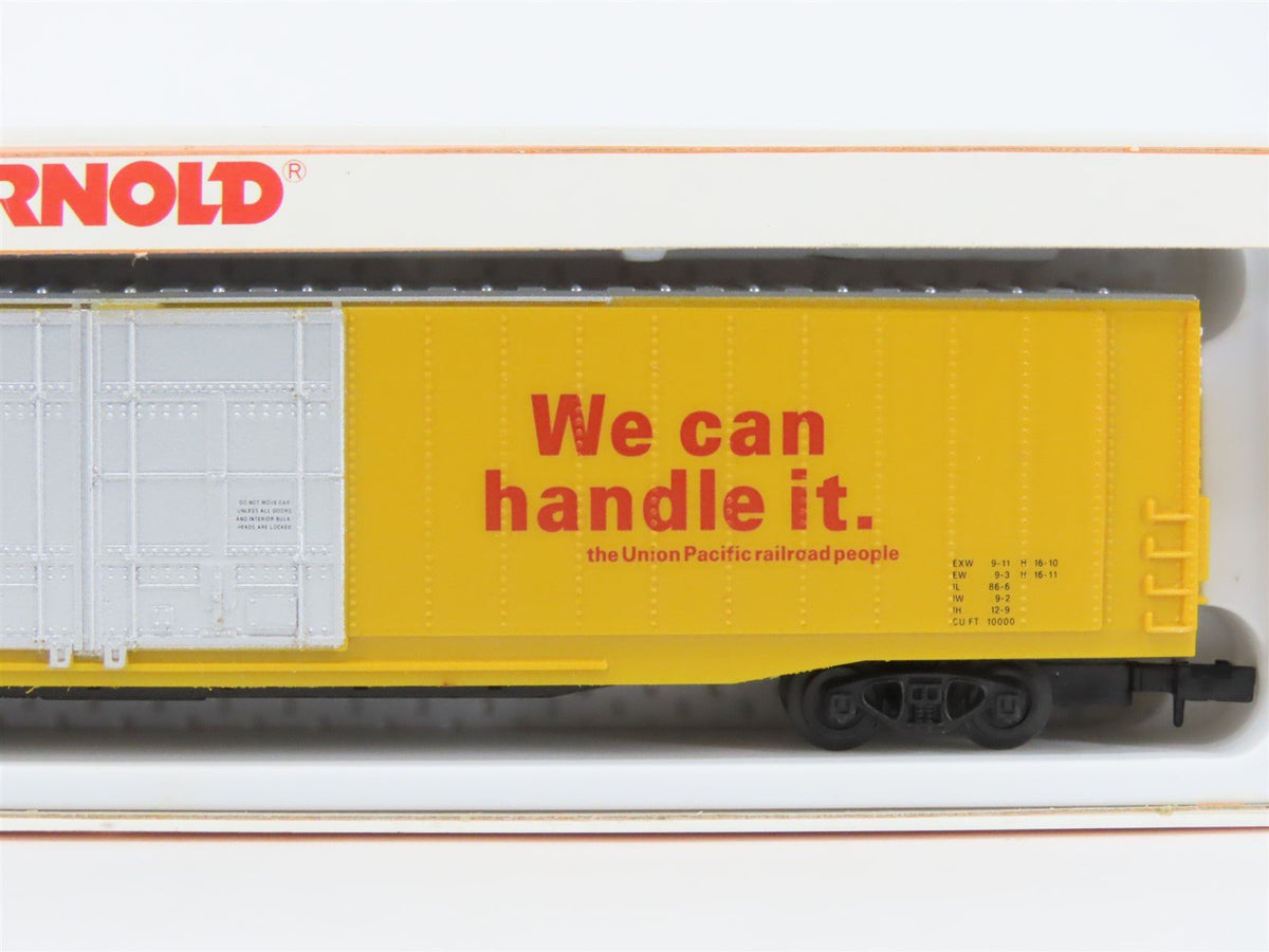 LOT of 3 N Scale Arnold UP, SP, ATSF Hy-Cube Double Door Box Cars