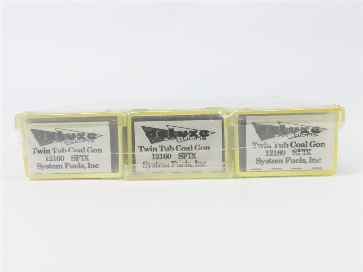 LOT of 8 N Scale Deluxe Innovations BN, AECX, PGEX, SFIX Coal Gondolas