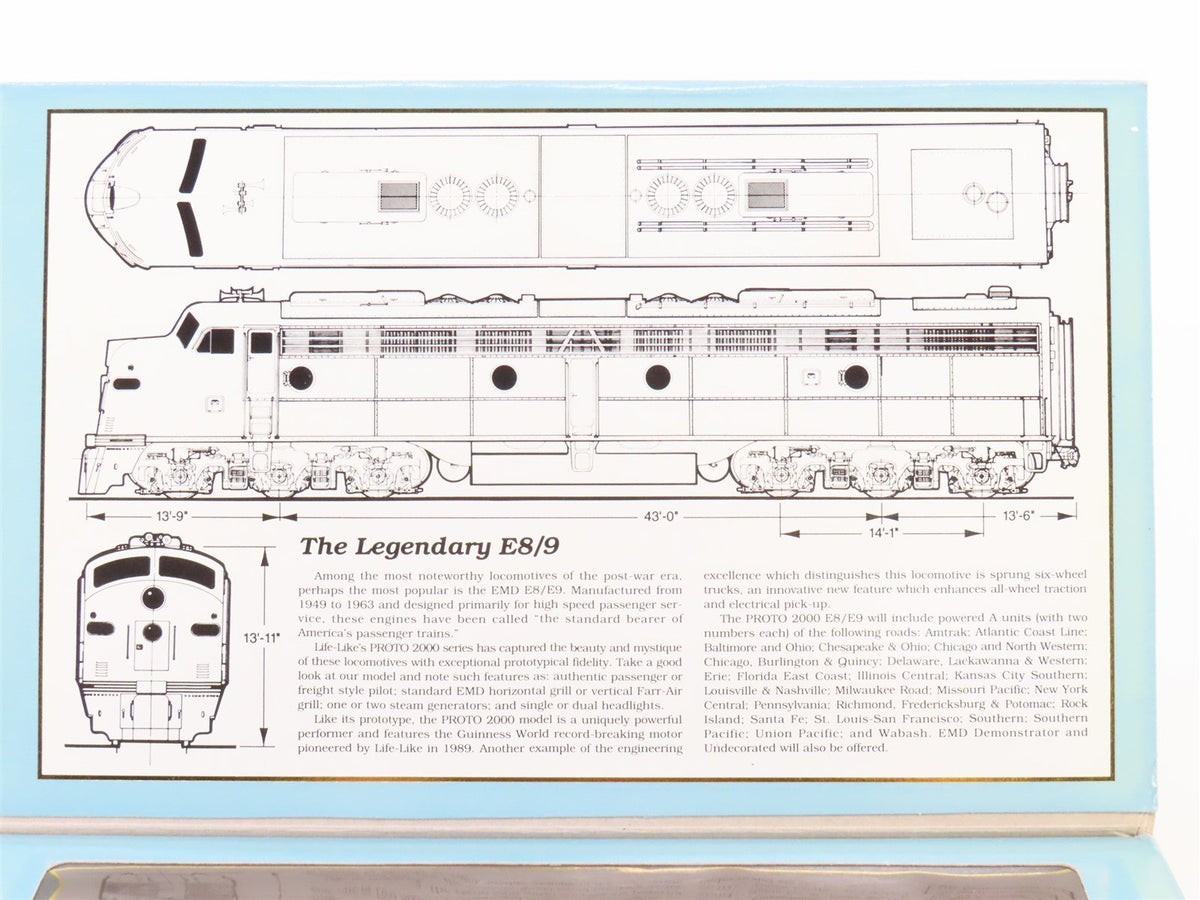 HO Scale Proto 2000 8116 PRR Pennsylvania E8/9A Diesel Locomotive #5804A