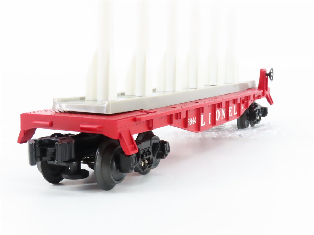 O Gauge 3-Rail Lionel 6-39458 Postwar Flat Car #6844 w/ Missiles