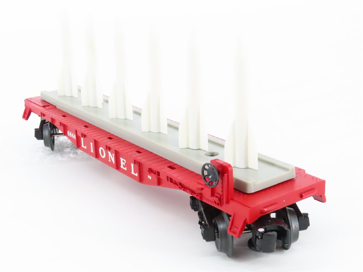 O Gauge 3-Rail Lionel 6-39458 Postwar Flat Car #6844 w/ Missiles