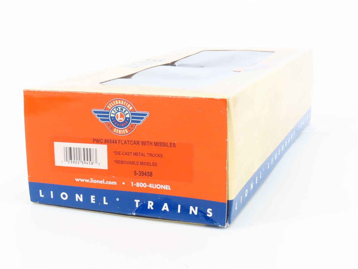 O Gauge 3-Rail Lionel 6-39458 Postwar Flat Car #6844 w/ Missiles