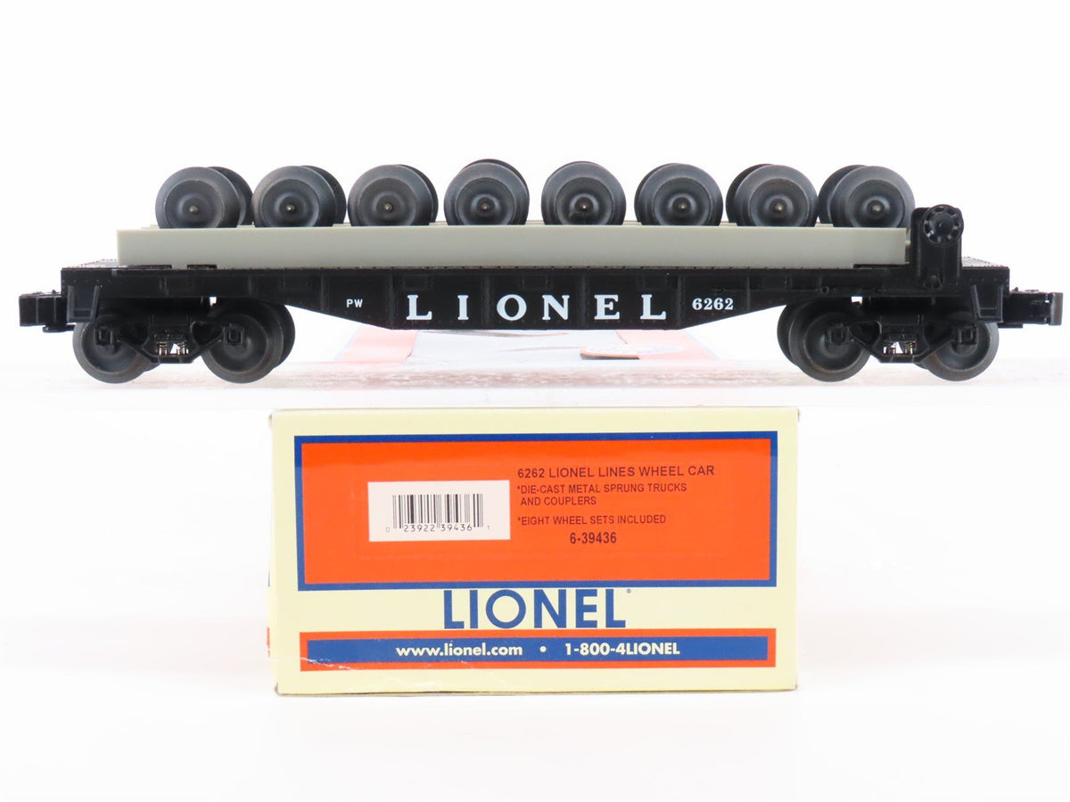 O Gauge 3-Rail Lionel 6-39436 Postwar Flat Car #6262 w/ Wheel Load