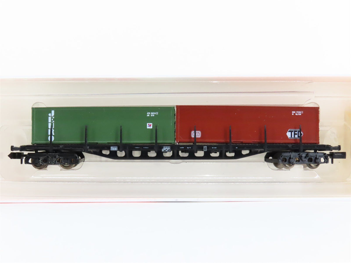 N Scale Arnold 4752 DB TFG Jeuro Container Carrier Wagon