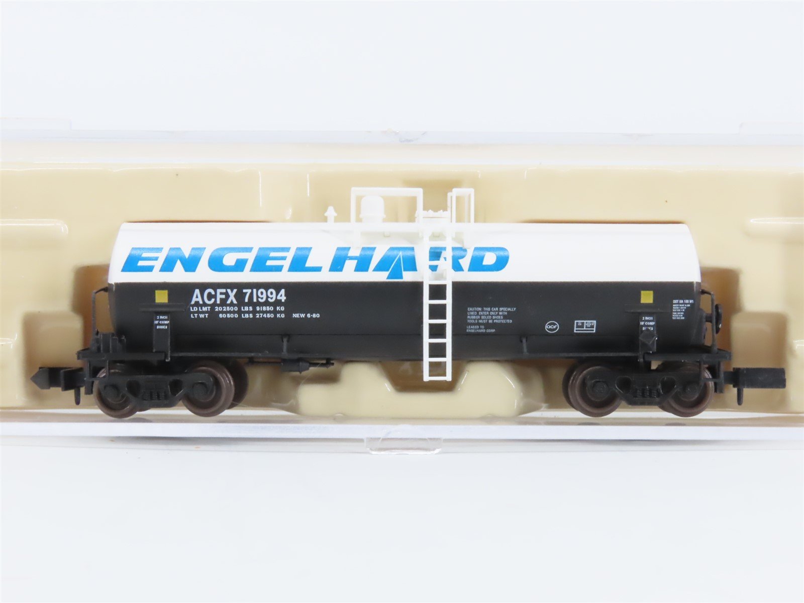 N Scale Atlas 34803 ACFX Engelhard Kaolin Tank Car #71994