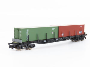 N Scale Arnold 4752 DB TFG Jeuro Container Carrier Wagon