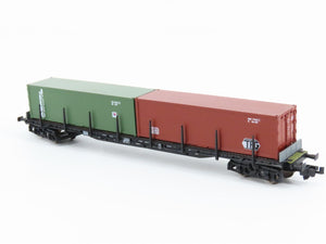 N Scale Arnold 4752 DB TFG Jeuro Container Carrier Wagon