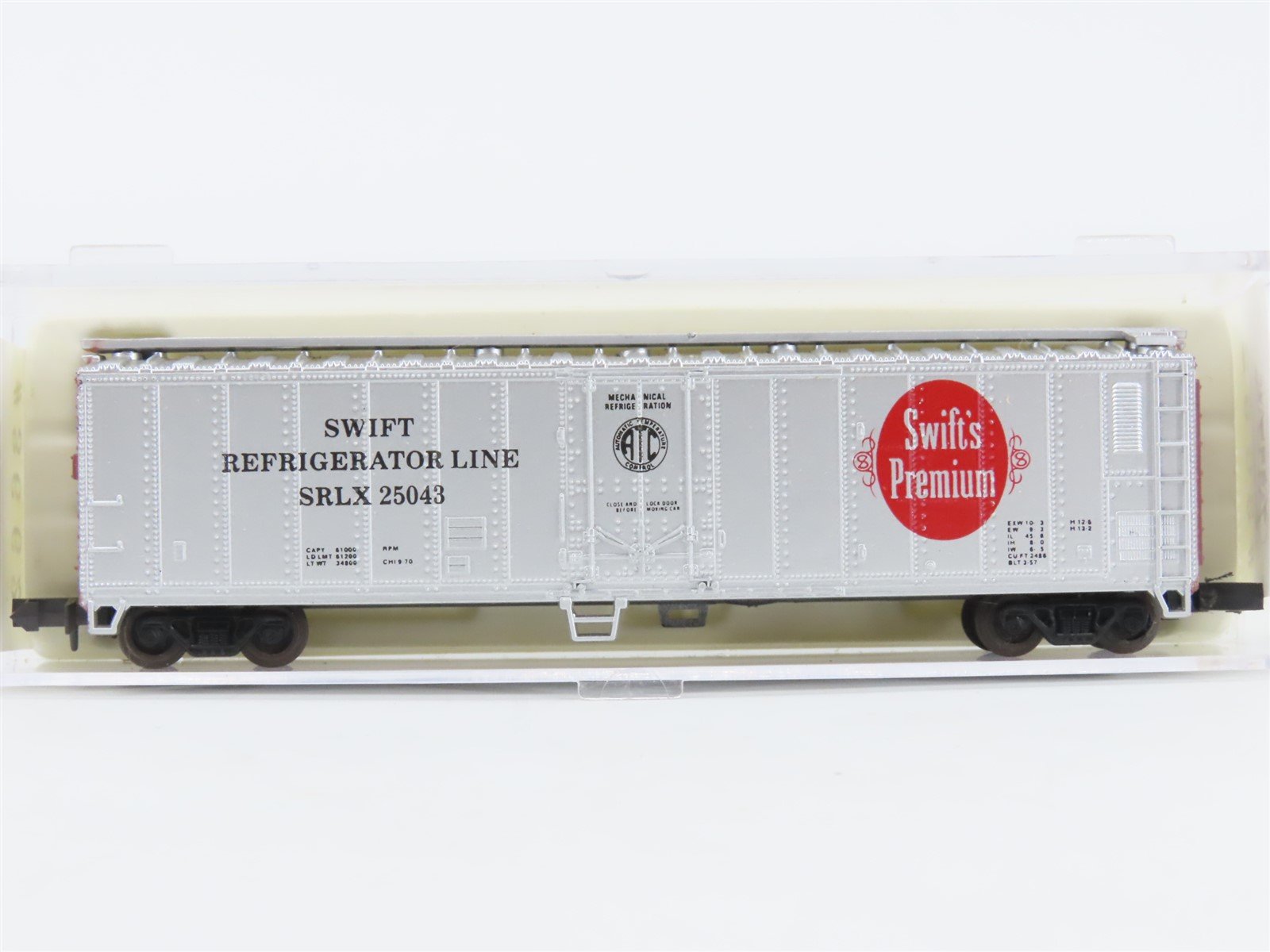 N Scale Atlas 3662 SRLX Swift's Premium 50' Mechanical Reefer #25043