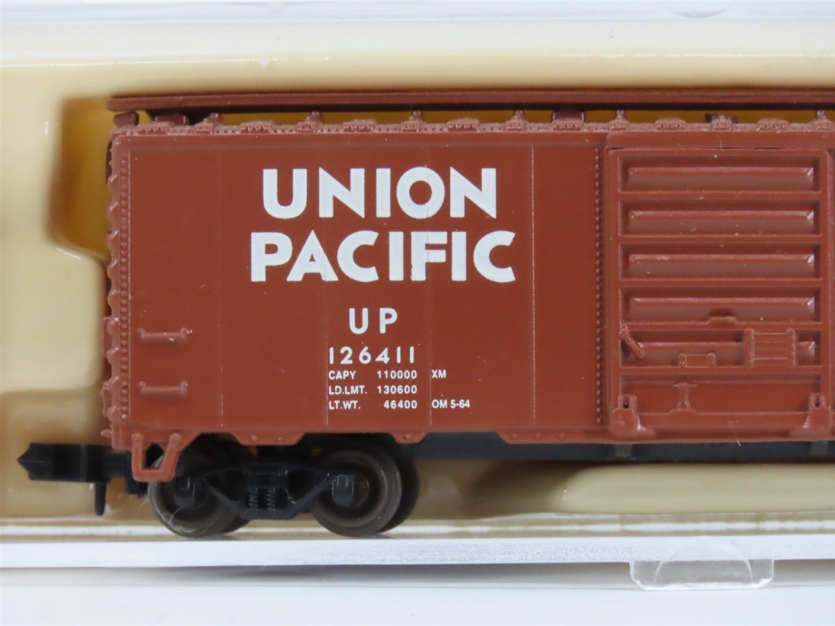 N Scale Atlas 34401 UP Union Pacific &quot;Automated Railway&quot; 40&#39; Box Car #126411