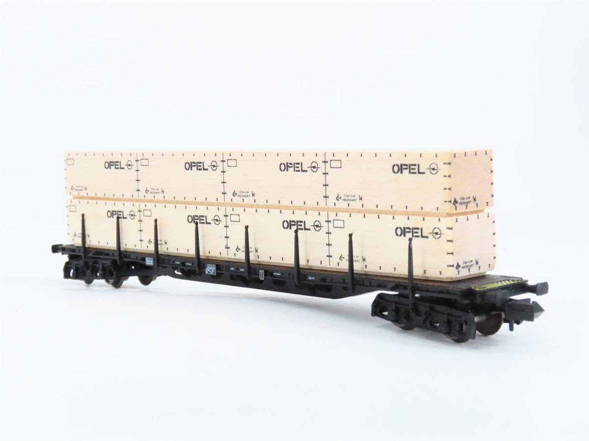 N Scale Arnold 4759 Opel Container Carrier Wagon