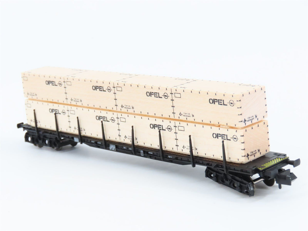N Scale Arnold 4759 Opel Container Carrier Wagon