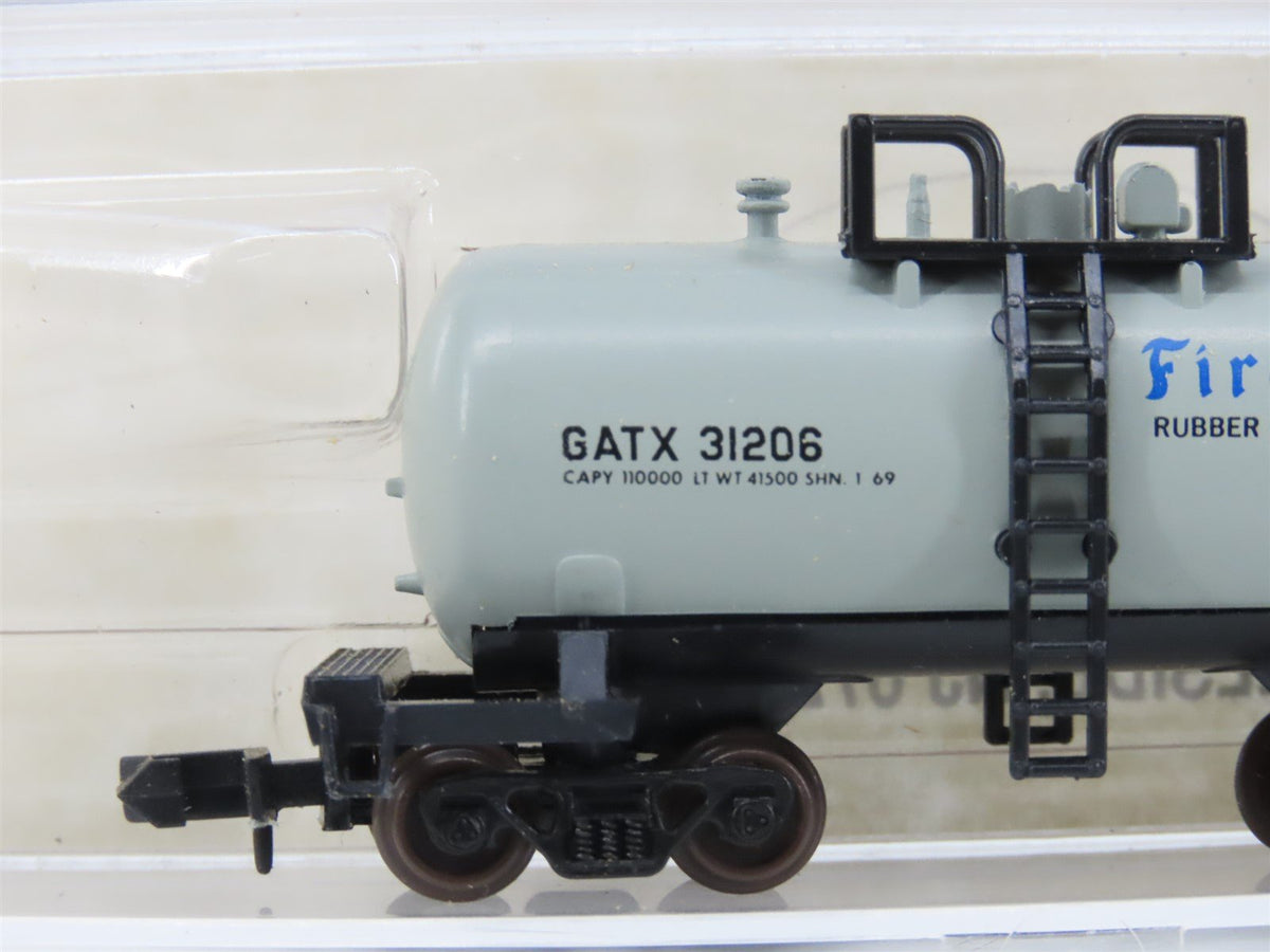 N Scale Atlas 3239 GATX Firestone &quot;Beer Can&quot; Tank Car #31206