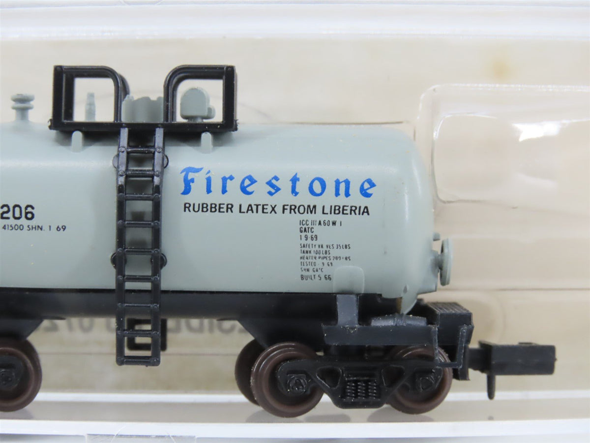 N Scale Atlas 3239 GATX Firestone &quot;Beer Can&quot; Tank Car #31206