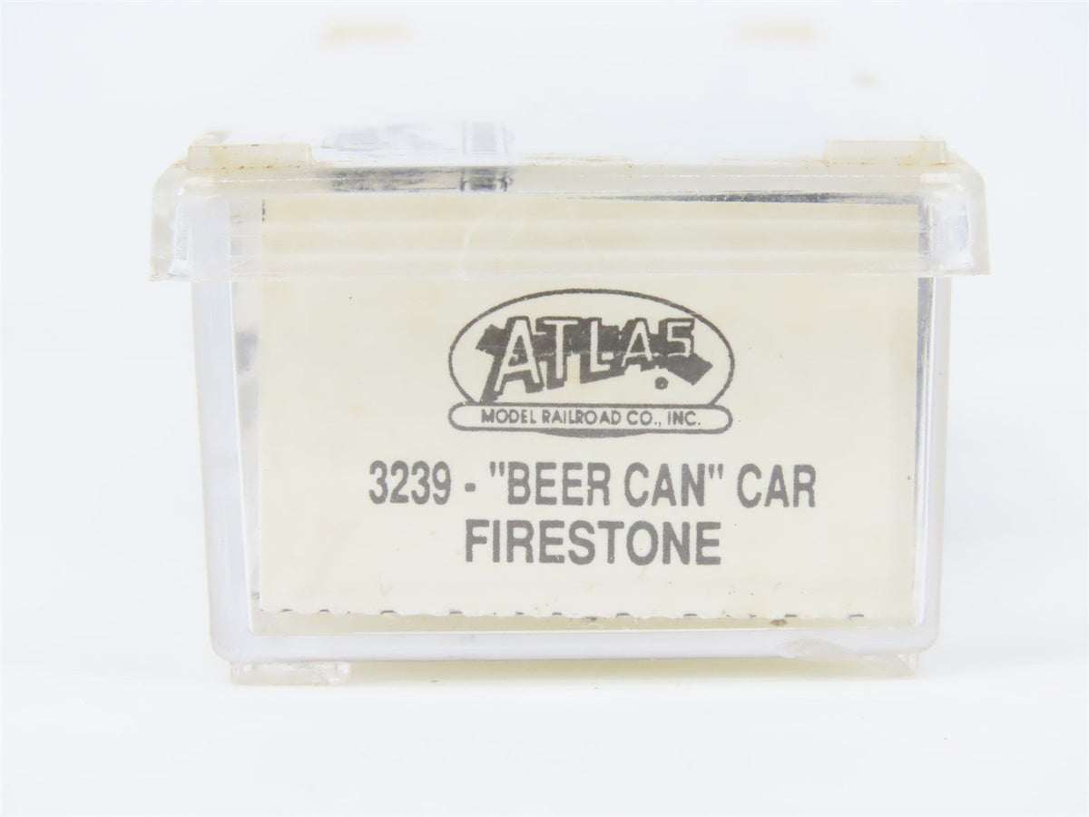 N Scale Atlas 3239 GATX Firestone &quot;Beer Can&quot; Tank Car #31206