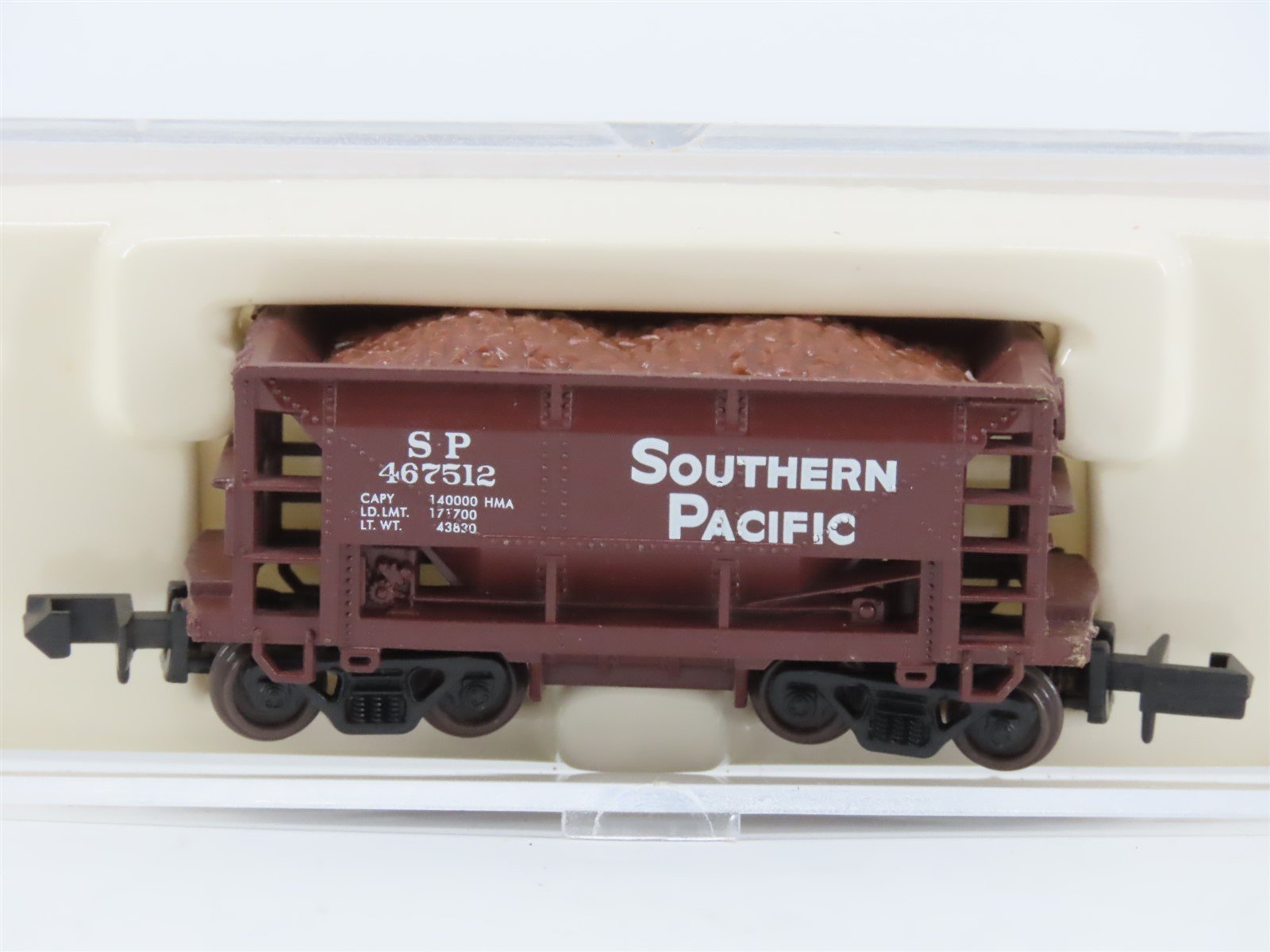 N Scale Atlas 32181 SP Southern Pacific Ore Car #467512 w/ Load