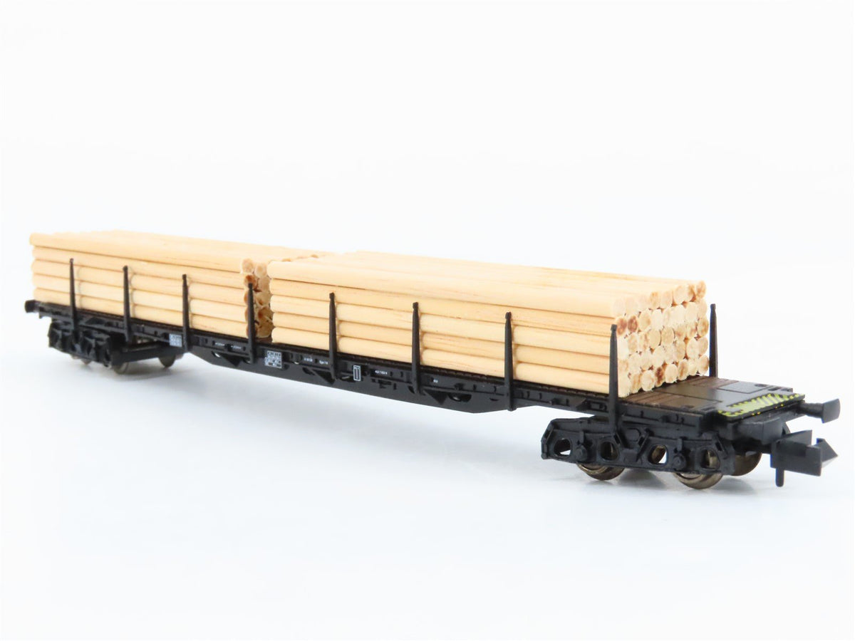 N Scale Arnold 4765 European Flat Car w/ Lumber Load