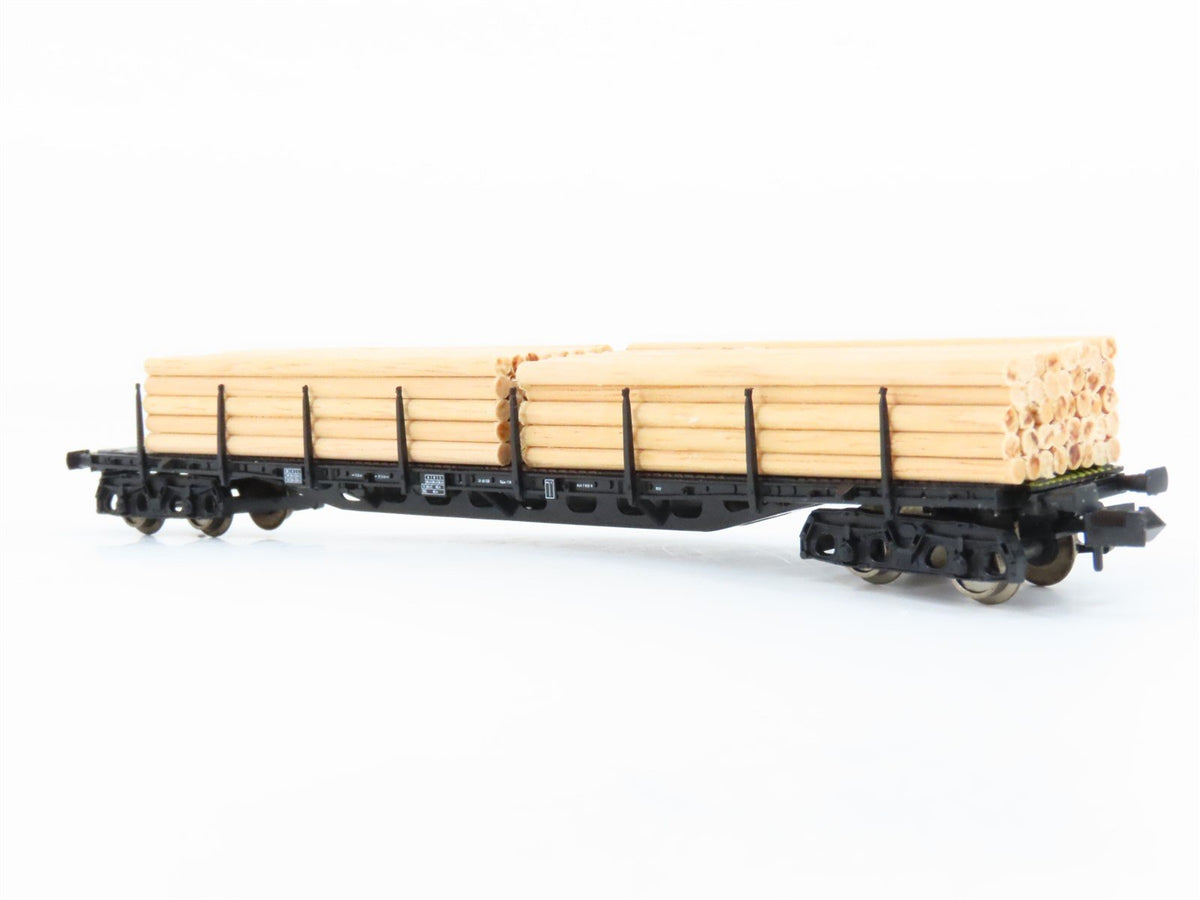 N Scale Arnold 4765 European Flat Car w/ Lumber Load