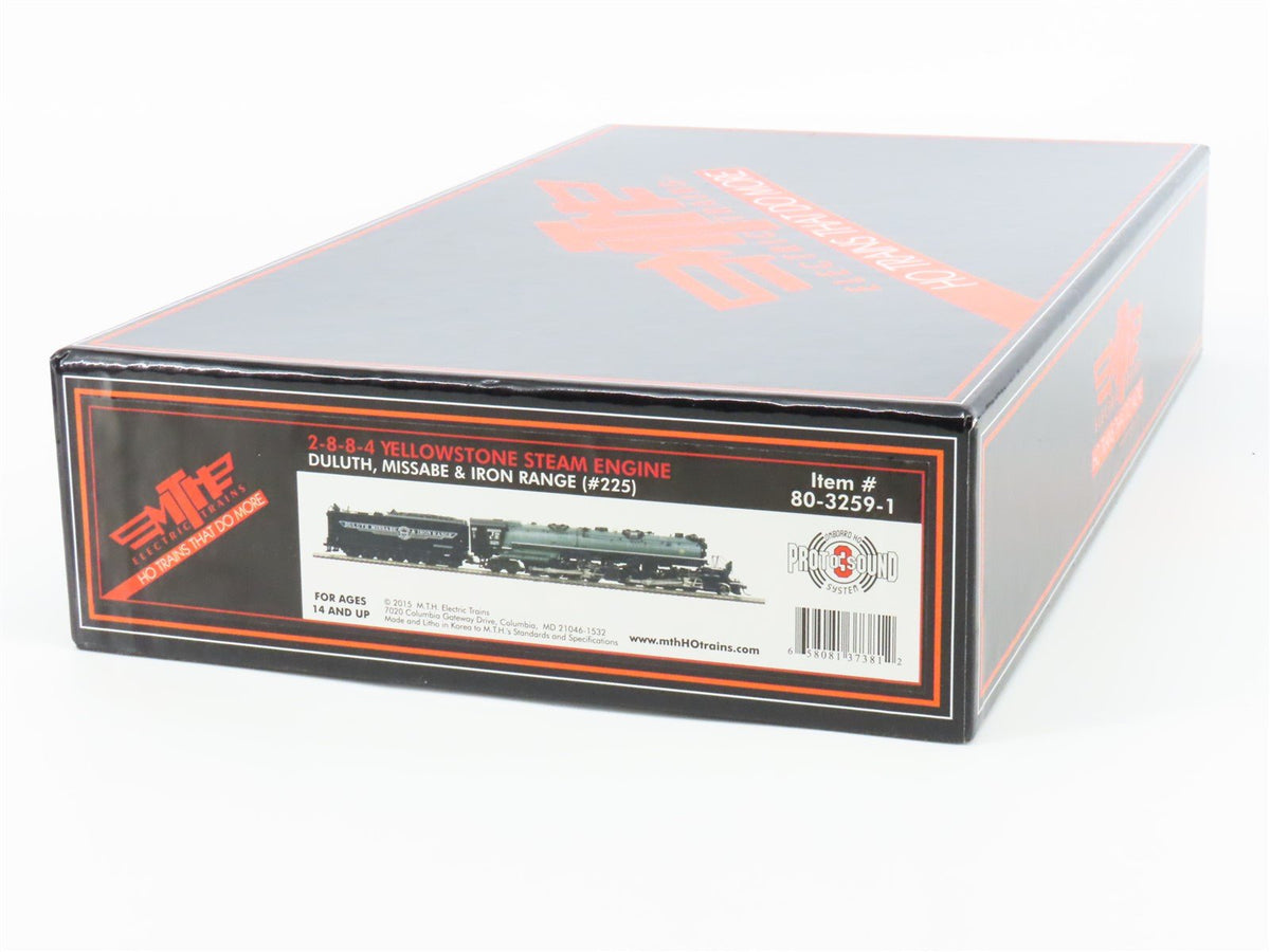 HO MTH 80-3259-1 DM&amp;IR Missabe Road 2-8-8-4 Yellowstone Steam #225 - ProtoSound3