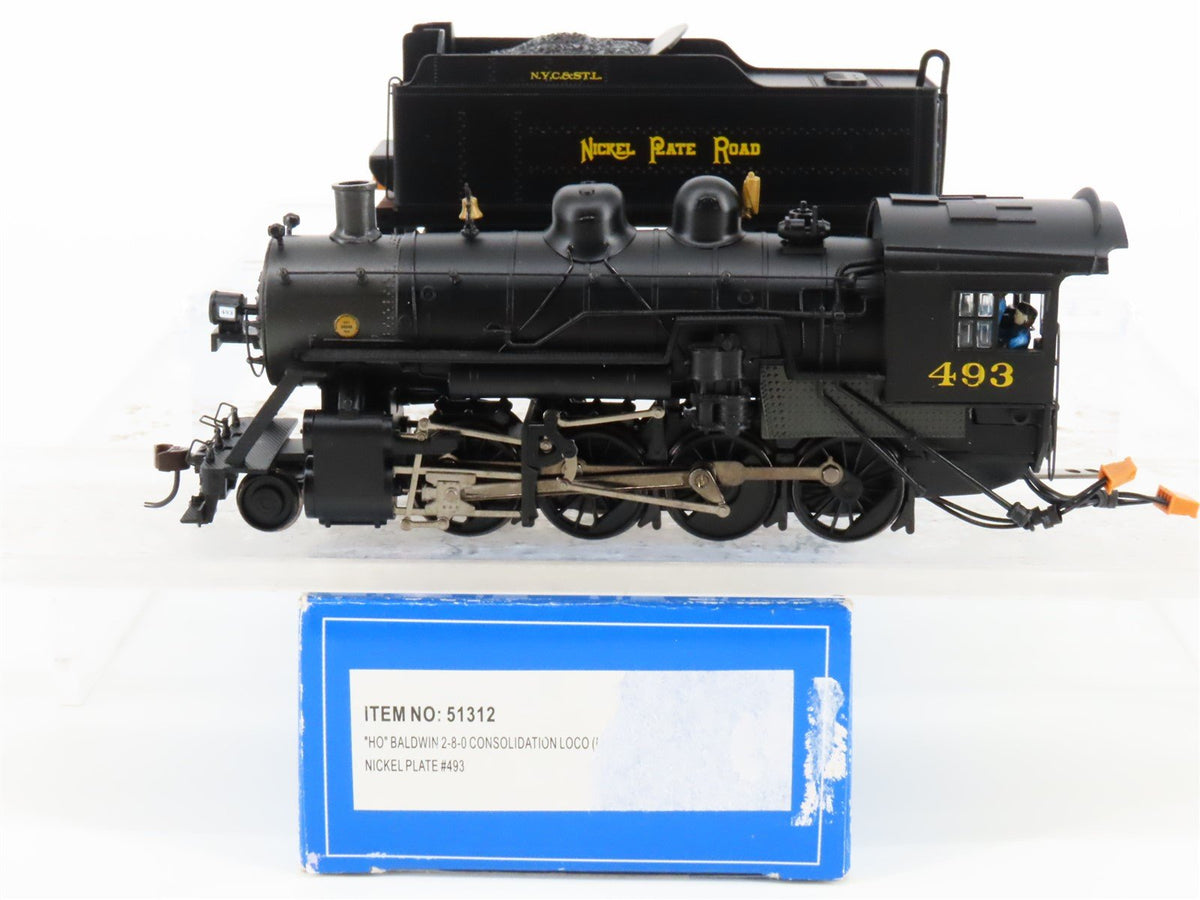 HO Bachmann 51312 NKP Nickel Plate Road 2-8-0 Consolidation Steam #493 w/ DCC